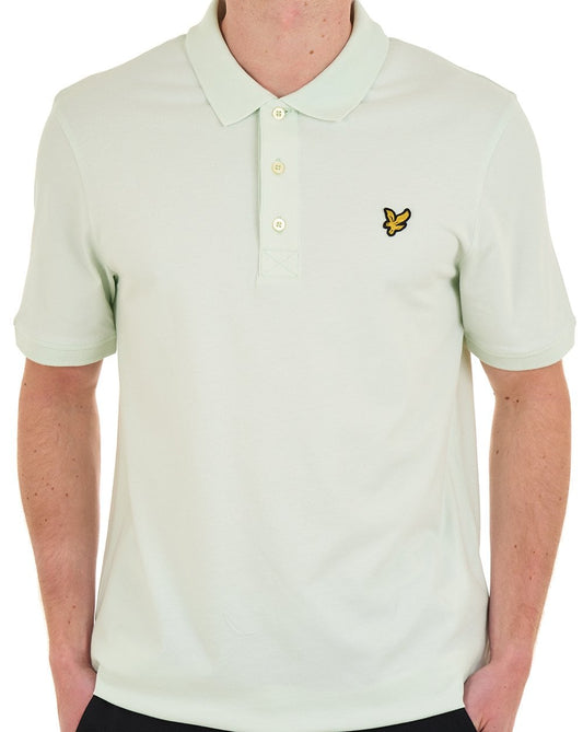 Lyle & Scott Plain Polo Shirt Blue Ice