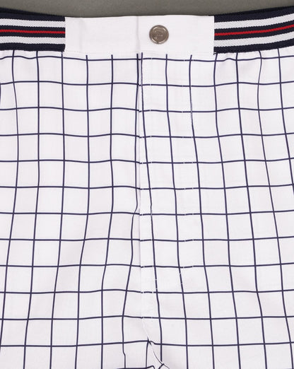 Fila Vintage High Tide Check Shorts White