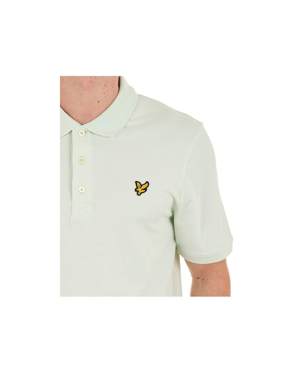 Lyle & Scott Plain Polo Shirt Blue Ice
