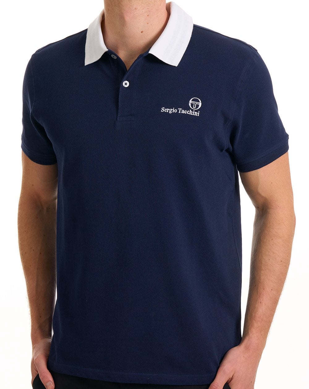 Sergio Tacchini Bondi Polo Shirt Navy Blue