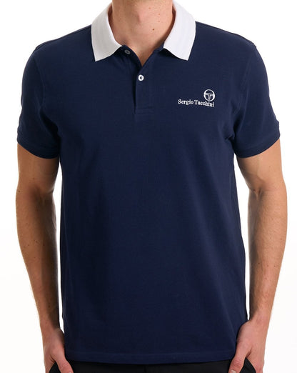 Sergio Tacchini Bondi Polo Shirt Navy Blue
