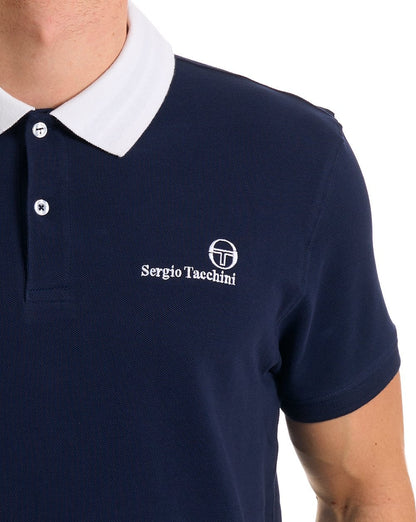 Sergio Tacchini Bondi Polo Shirt Navy Blue