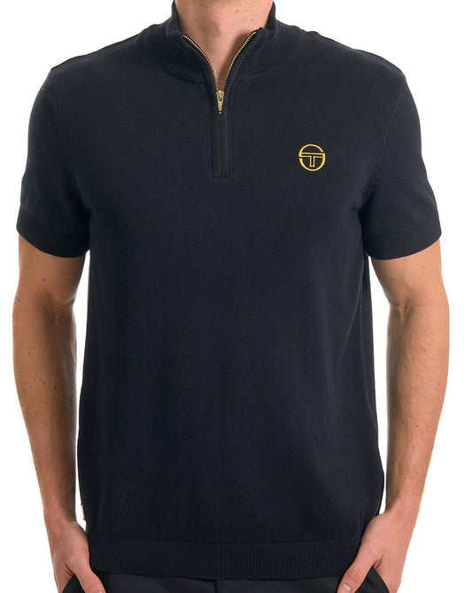 Sergio Tacchini Daytone 1/4 Zip Knit Black
