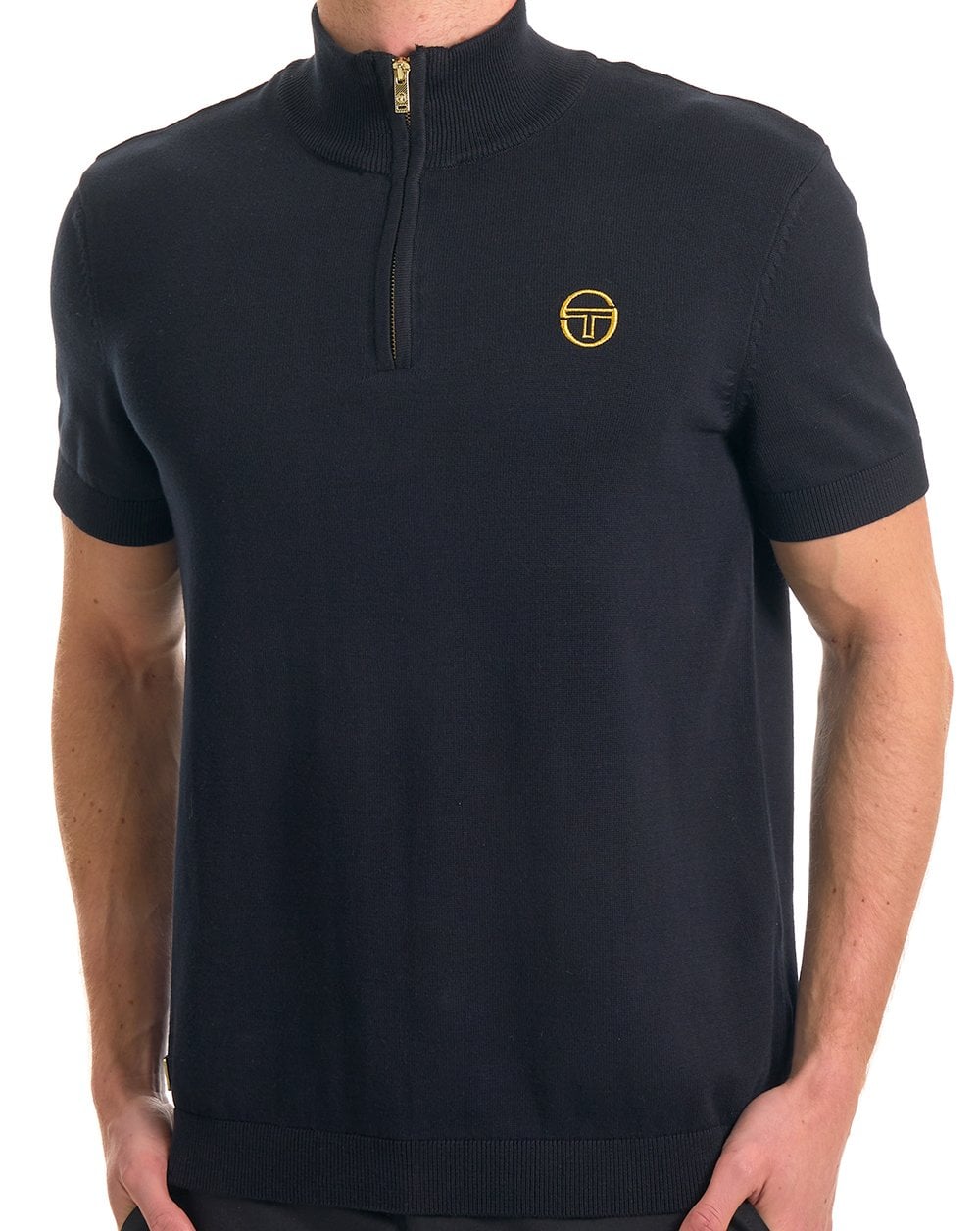 Sergio Tacchini Daytone 1/4 Zip Knit Black