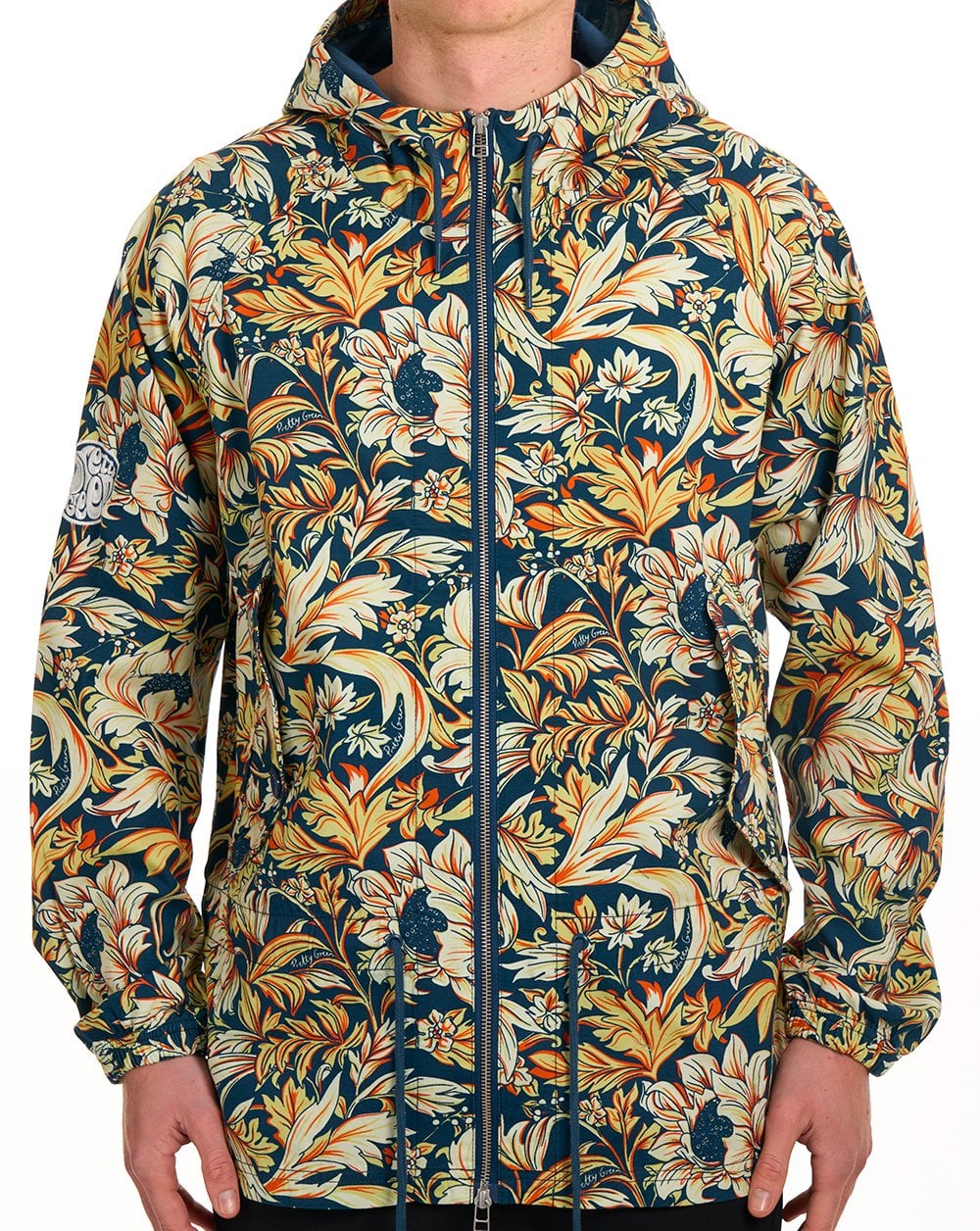 Pretty Green Bostall Printed Jacket Navy