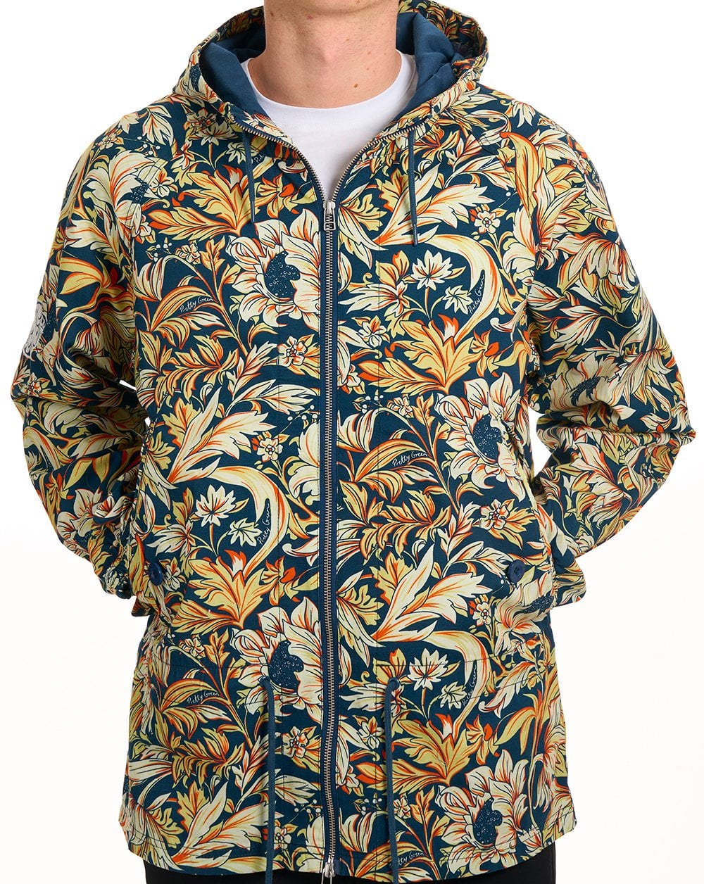 Pretty Green Bostall Printed Jacket Navy