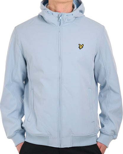 Lyle & Scott Mesh Back Softshell Jacket Opal Blue