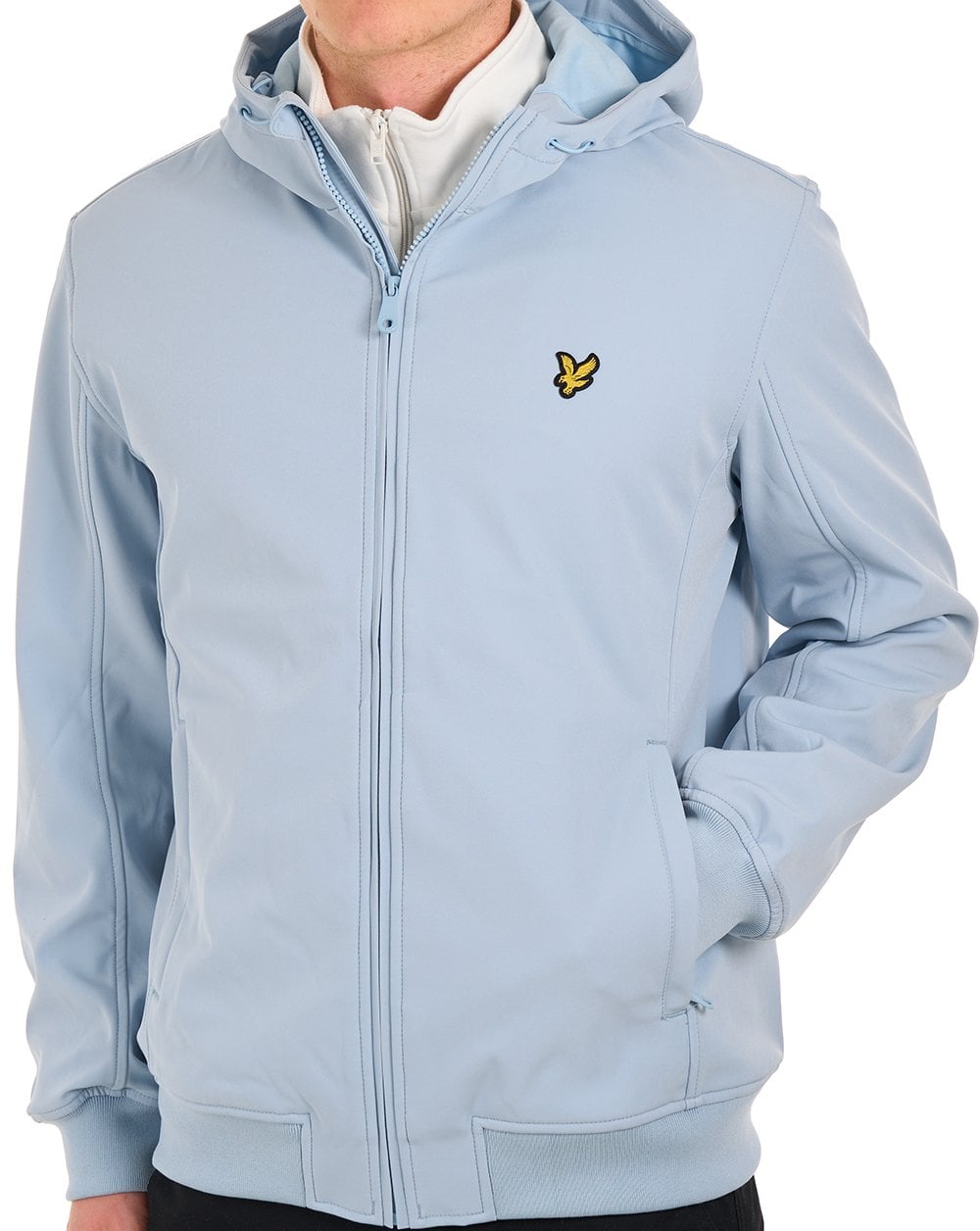 Lyle & Scott Mesh Back Softshell Jacket Opal Blue
