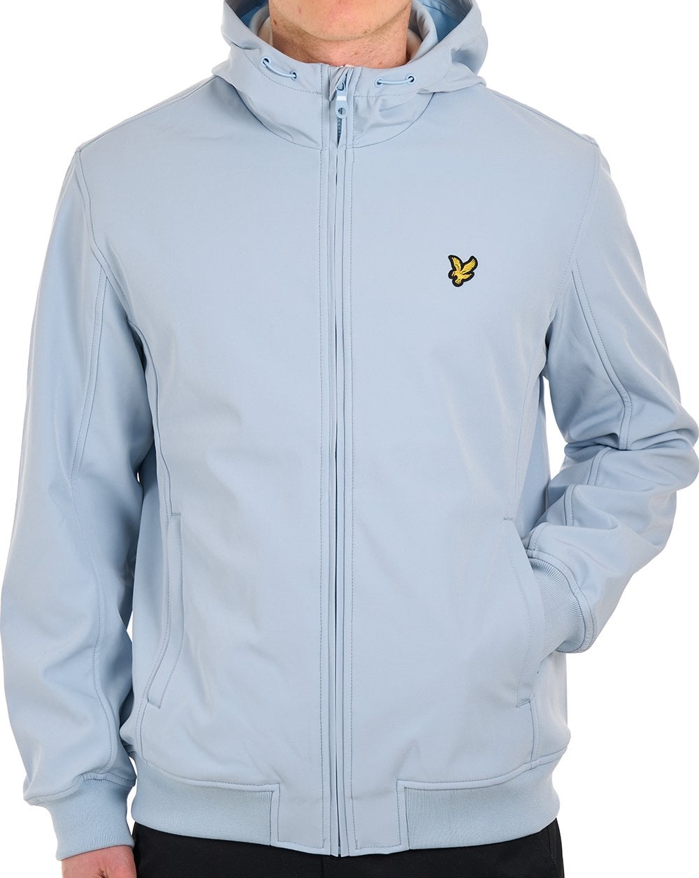 Lyle & Scott Mesh Back Softshell Jacket Opal Blue