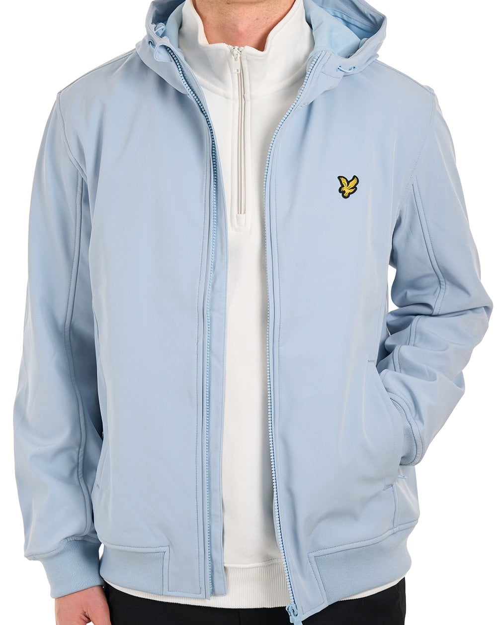 Lyle & Scott Mesh Back Softshell Jacket Opal Blue