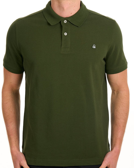 Benetton Polo Shirt Dark Green