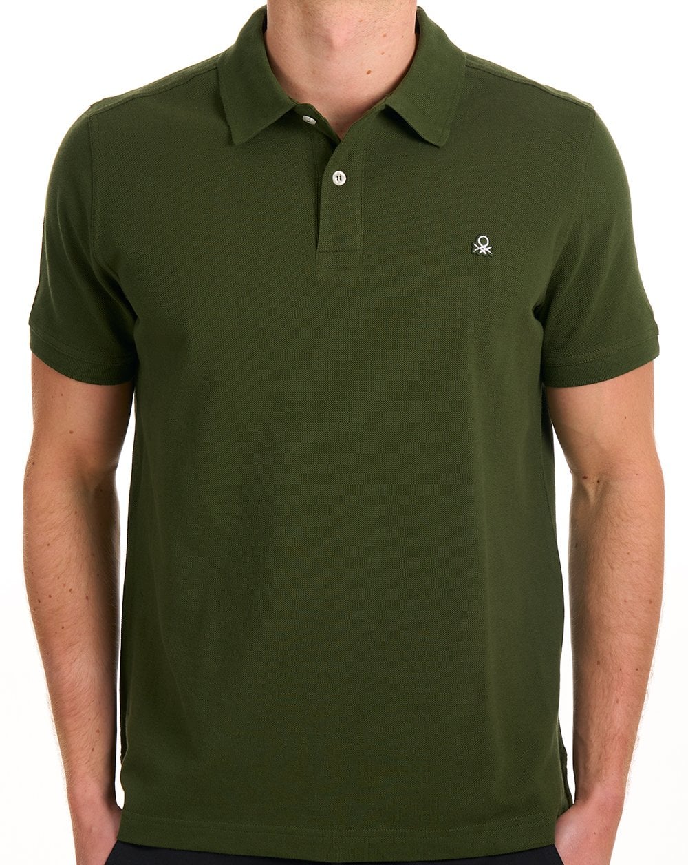 Benetton Polo Shirt Dark Green