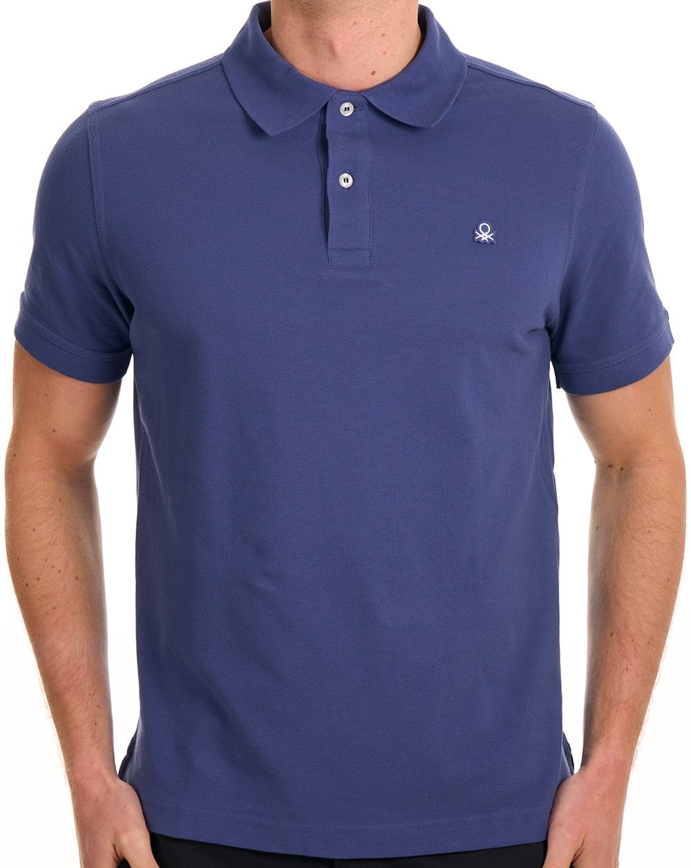 Benetton Polo Shirt Washed Navy