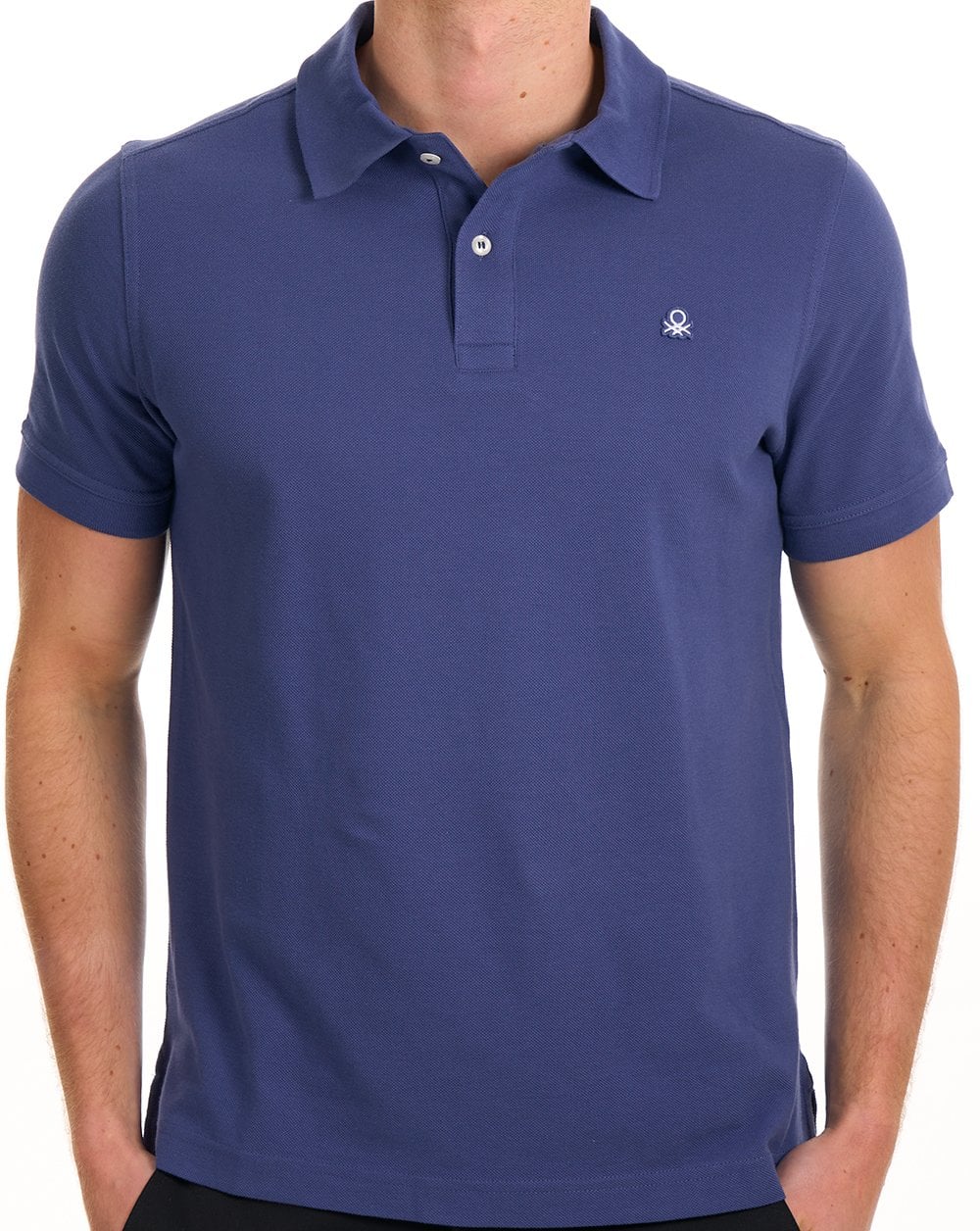 Benetton Polo Shirt Washed Navy
