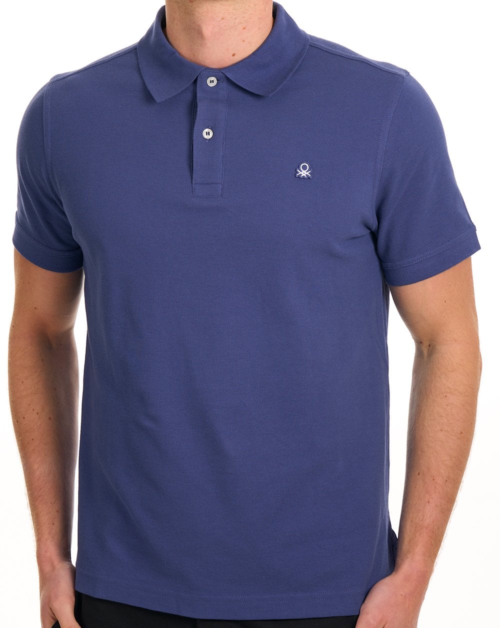 Benetton Polo Shirt Washed Navy