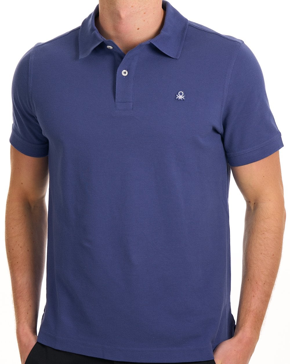 Benetton Polo Shirt Washed Navy