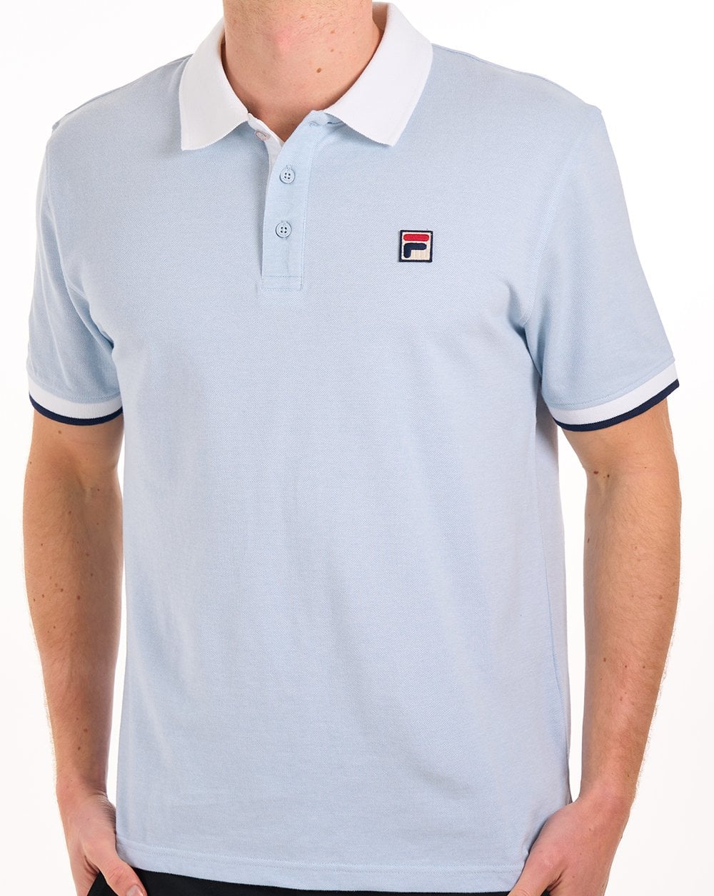 Fila Vintage Ruben Polo Shirt Sky Blue