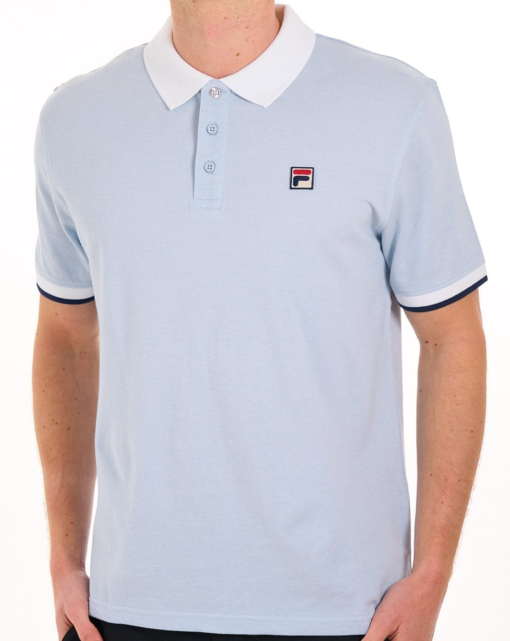 Fila Vintage Ruben Polo Shirt Sky Blue