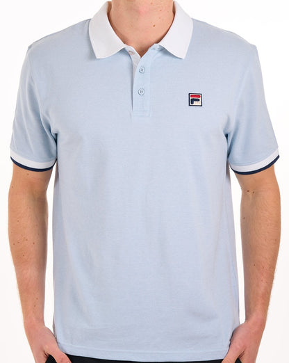 Fila Vintage Ruben Polo Shirt Sky Blue