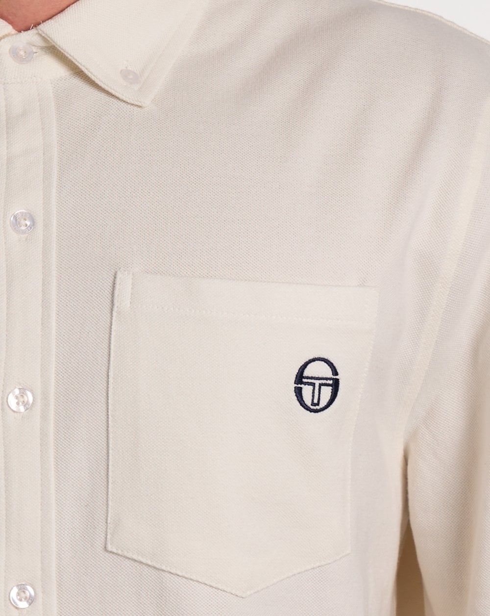 Sergio Tacchini Lanz Pique Shirt Gardenia