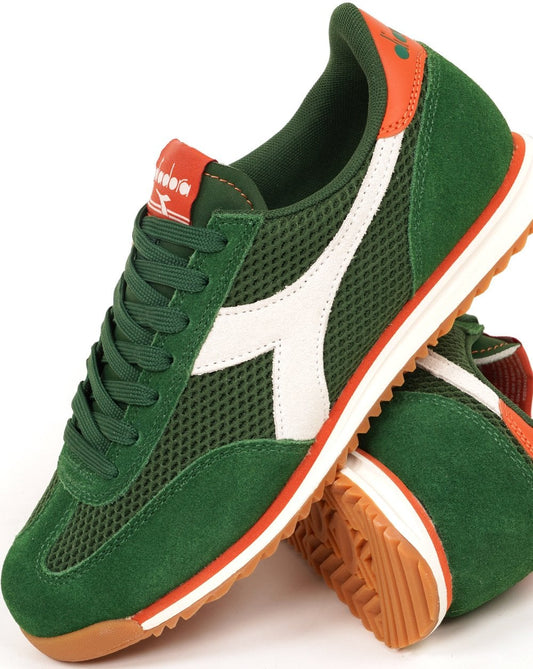 Diadora Cross Mesh Trainers Eden Green