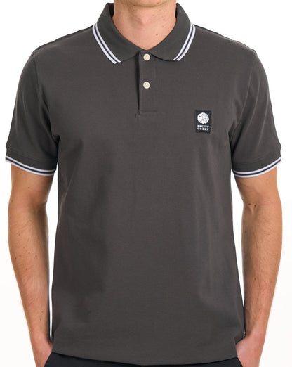 Pretty Green Rayner Polo Shirt Charcoal