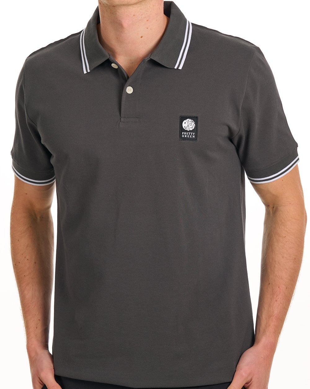 Pretty Green Rayner Polo Shirt Charcoal