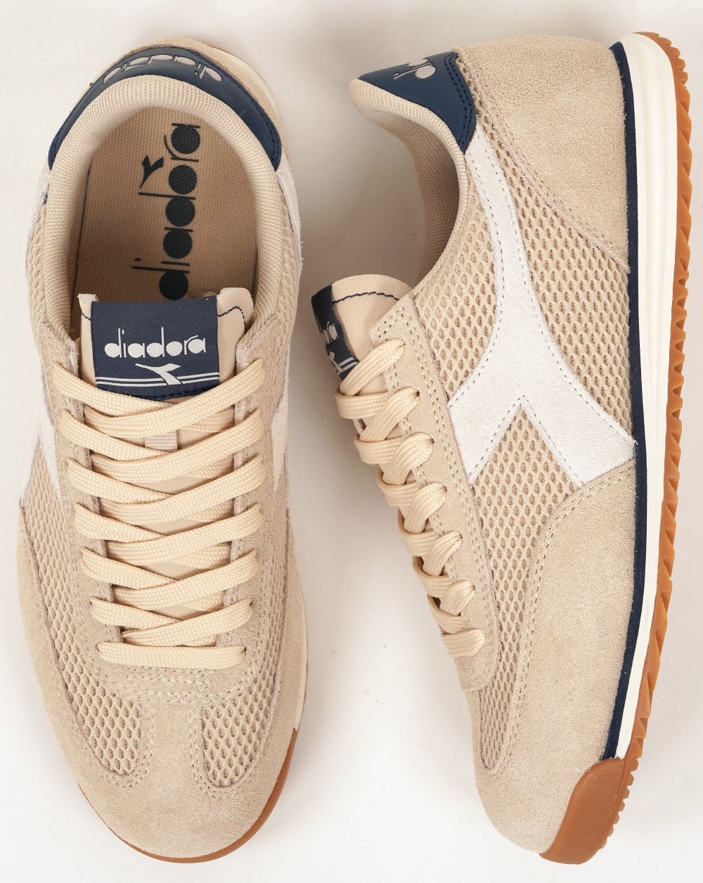 Diadora Cross Mesh Trainers Parchment