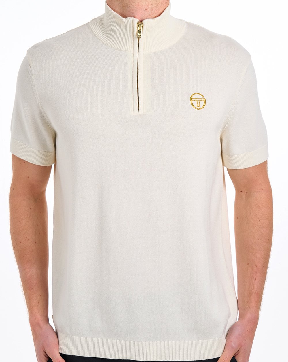 Sergio Tacchini Daytone 1/4 Zip Knit Gardenia