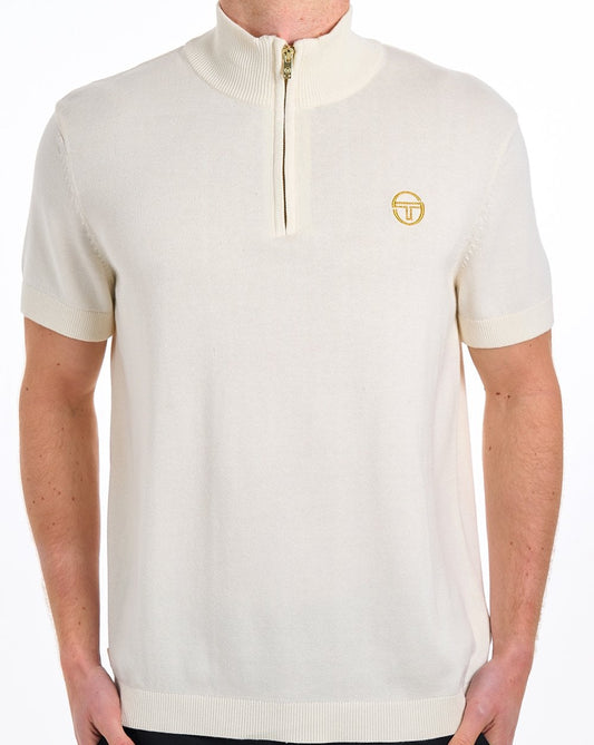Sergio Tacchini Daytone 1/4 Zip Knit Gardenia