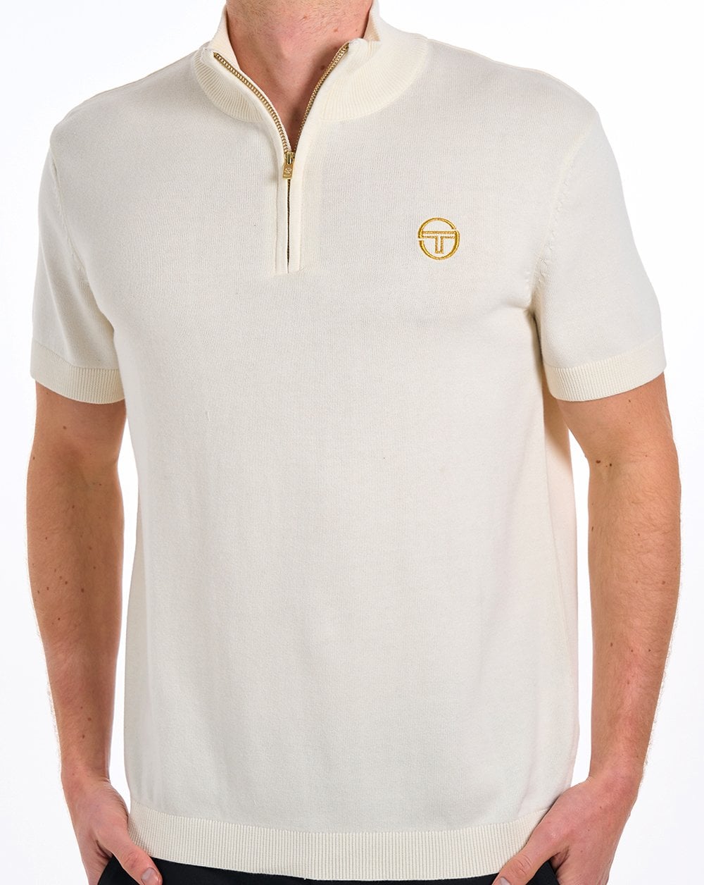 Sergio Tacchini Daytone 1/4 Zip Knit Gardenia