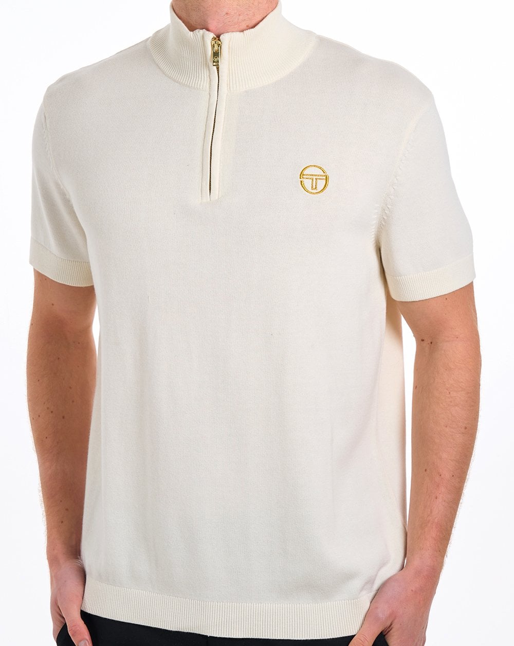 Sergio Tacchini Daytone 1/4 Zip Knit Gardenia