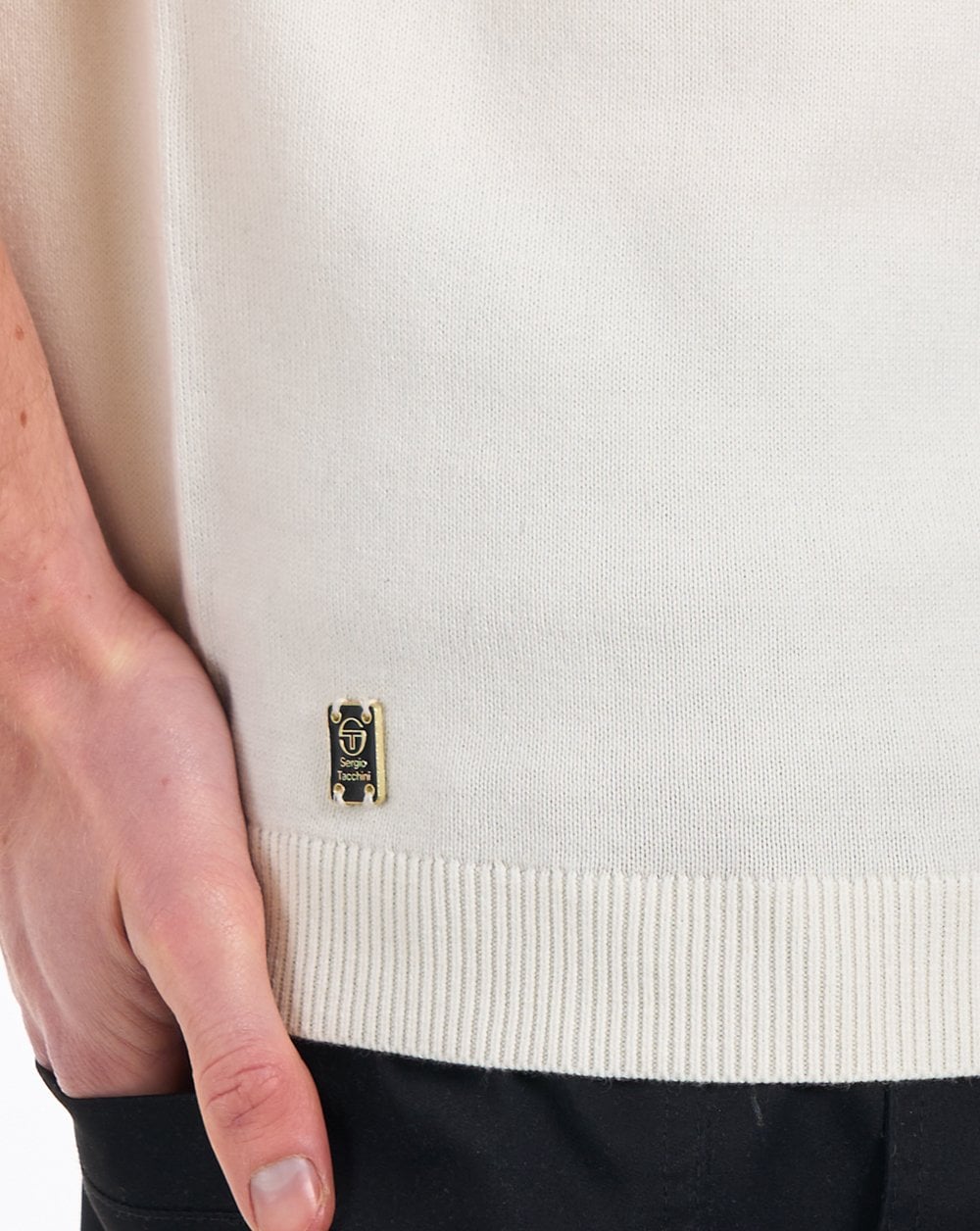 Sergio Tacchini Daytone 1/4 Zip Knit Gardenia