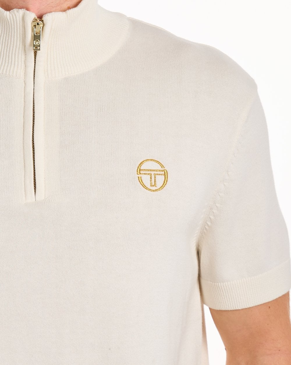 Sergio Tacchini Daytone 1/4 Zip Knit Gardenia