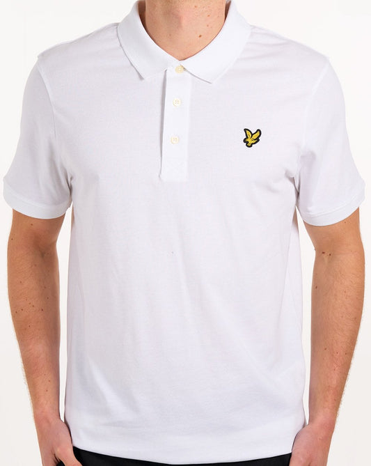 Lyle & Scott Jersey Polo Shirt White