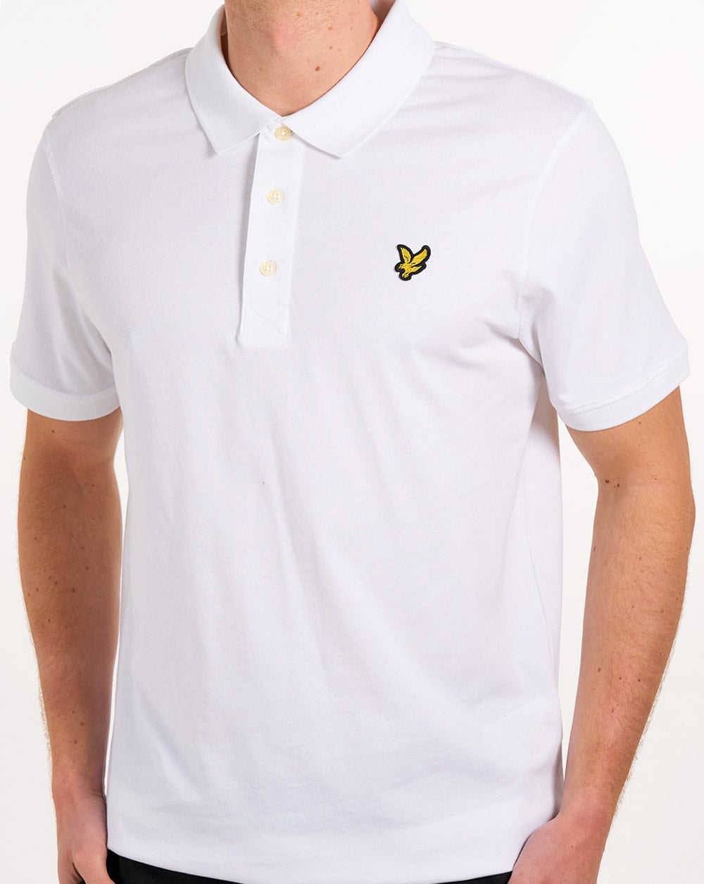 Lyle & Scott Jersey Polo Shirt White