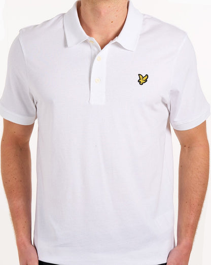 Lyle & Scott Jersey Polo Shirt White