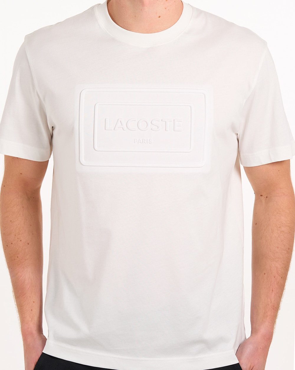 Lacoste Embossed Logo T Shirt Flour