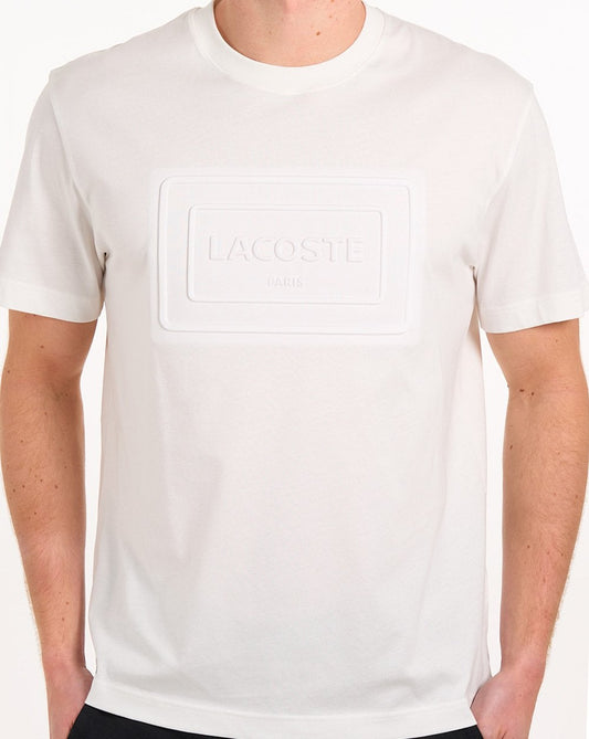 Lacoste Embossed Logo T Shirt Flour