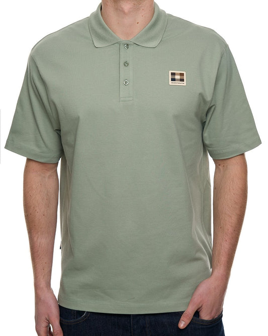 Aquascutum Pique Badge Polo Salvia