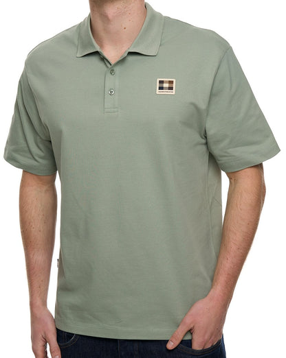 Aquascutum Pique Badge Polo Salvia