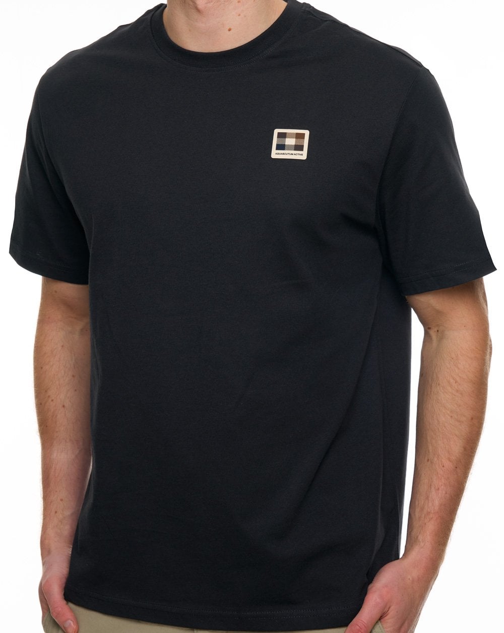 Aquascutum Badge T Shirt Black
