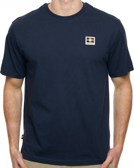 Aquascutum Badge T Shirt Navy