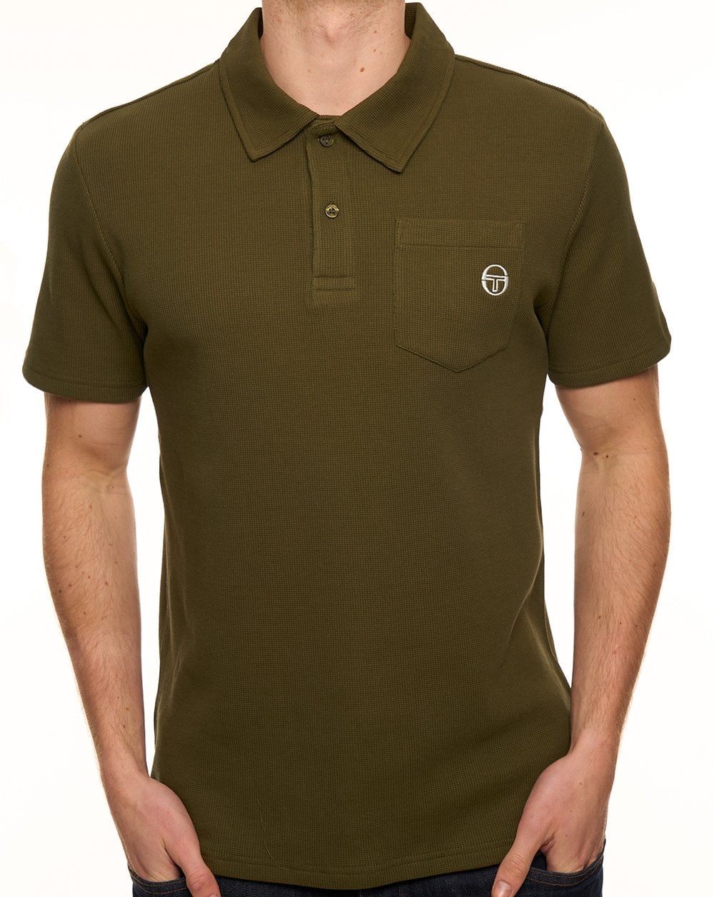 Sergio Tacchini Pitch Pocket Polo Dark Olive
