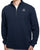 Aquascutum Half Zip Mock Neck Navy