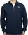 Aquascutum Half Zip Mock Neck Navy