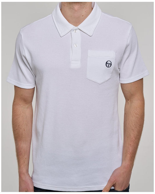 Sergio Tacchini Pitch Pocket Polo White