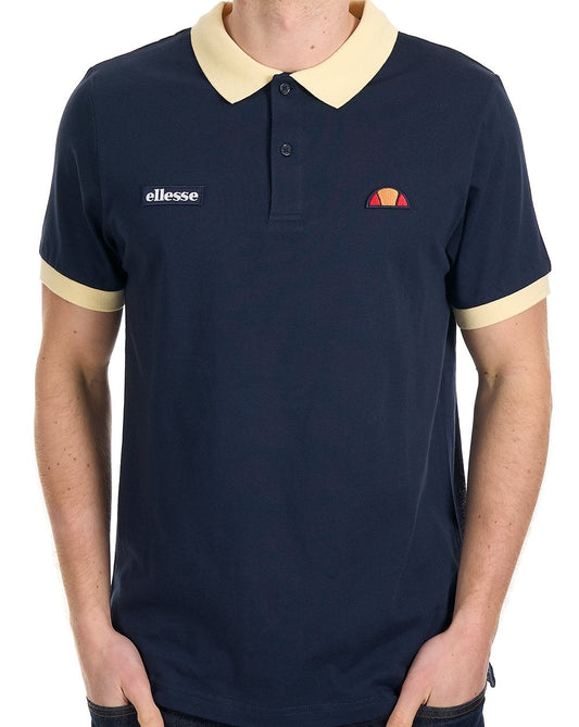 Ellesse Lessepsia Polo Shirt Navy / Light Yellow