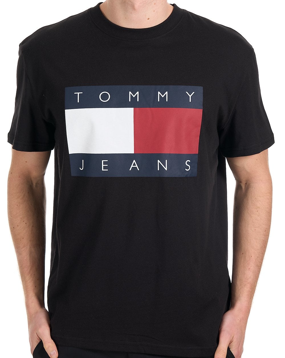 Tommy Jeans Flag Badge T-Shirt Black