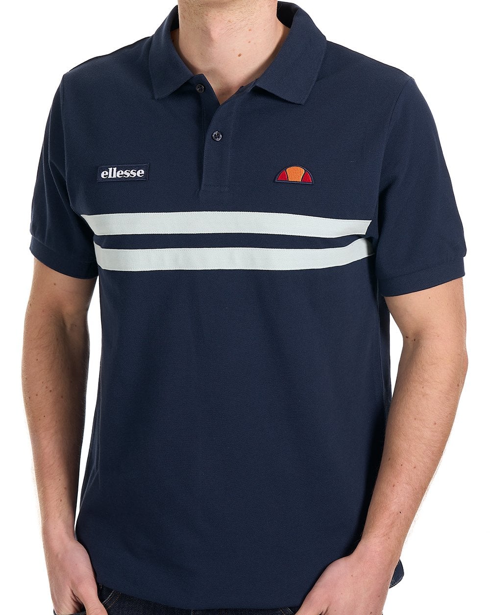 Ellesse Rimini Polo Shirt Navy / Light Blue